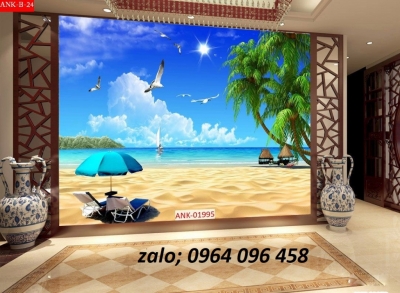 Tranh gạch 3d phong cảnh biển - DS2