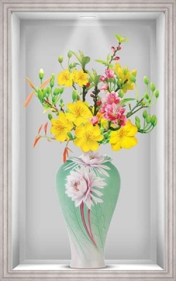 gạch tranh ốp tường 3d - 56HB