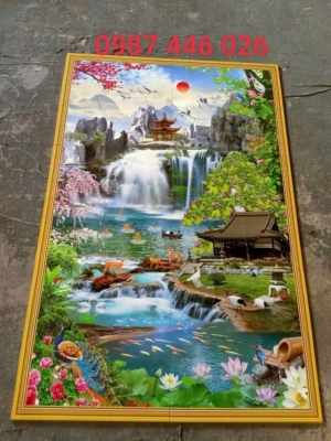 Gạch in tranh 3d ốp tường HP77733