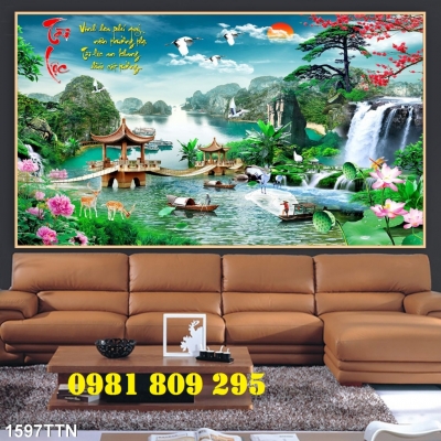 Gạch tranh phong cảnh 3d HP88