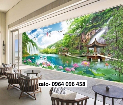 Tranh gạch 3d ốp tường hàng rào - 44CV