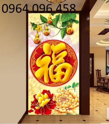 Tranh gạch 3d chữ phúc - 4322XP
