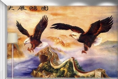 Tranh gạch 3d phong thủy phòng khách - 042XPP