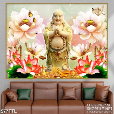 Tranh gạch kim tiền 3D trang trí