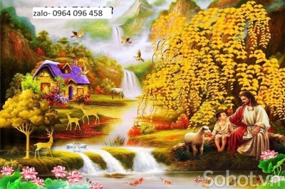 Tranh gạch 3d thiên chúa tranh gạch 3d ốp tường - CXXC54
