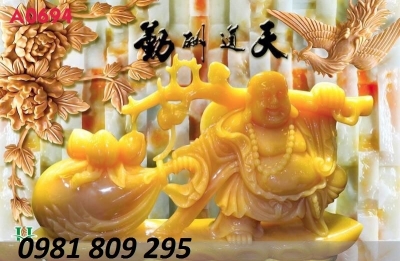 tranh gạch 3d tượng phật di lạc