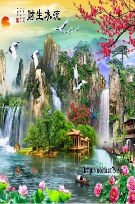 Tranh 3d trang trí phòng khách - hiên nhà - KBVV4