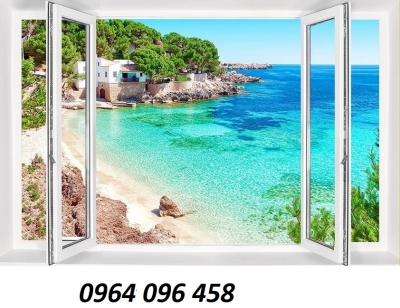 Tranh gạch 3d tranh cửa sổ - MCBC32