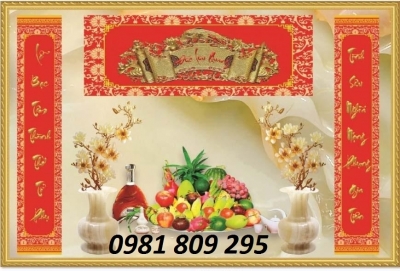 gạch tranh 3d phòng thờ