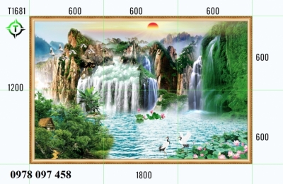 Tranh 3D - tranh gạch phong cảnh