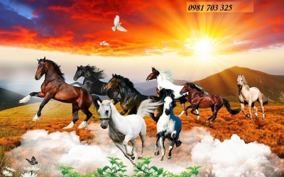 tranh 3D phong thủy mã đáo thành công