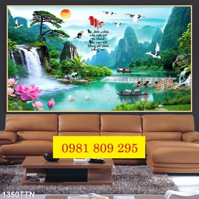 Tranh cao cấp , tranh gạch men phong cảnh HS665