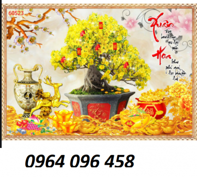 Tranh gạch 3d hoa mai - gạch tranh 3d hoa mai - SC761