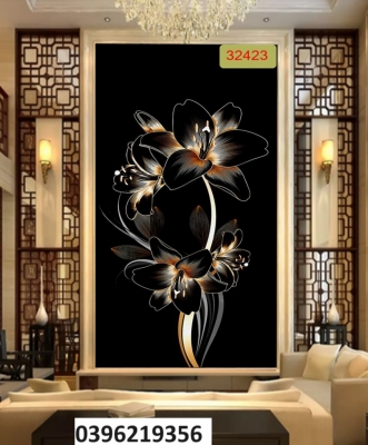 Tranh gạch hoa 3D trang trí