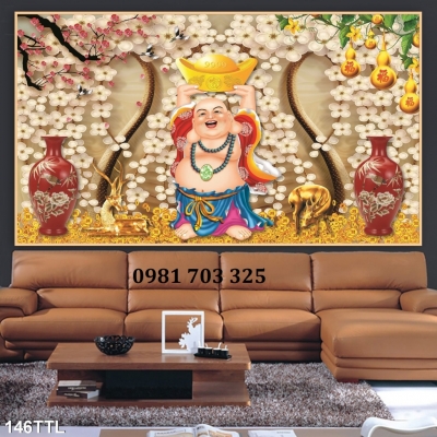 Tranh gạch tài lộc trang trí