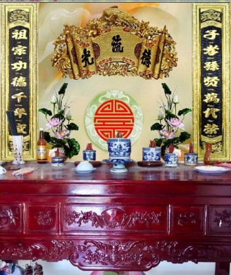 Tranh gạch - tranh ốp phòng thờ