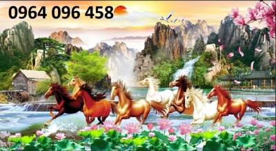 Tranh gạch mã đáo thành công 3d - BXC95