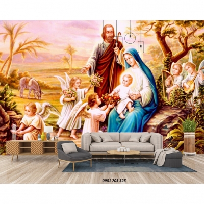 Tranh gạch 3d tranh thiên chúa - XC33