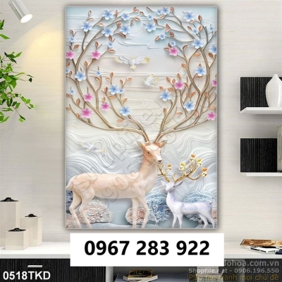 Gạch tranh trang trí khổ đứng