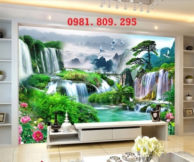 Tranh 3d sơn thủy hữu tình ,gạch tranh