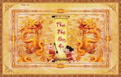 Tranh Đức Lưu Quang phòng thờ