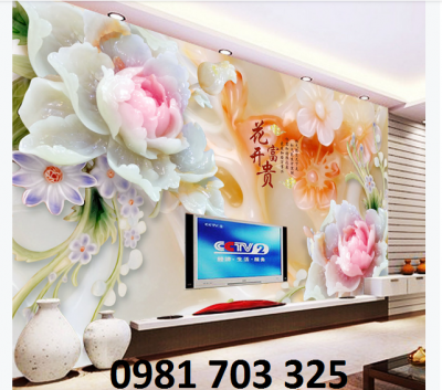 tranh sứ ngọc, gạch tranh 3D trang trí