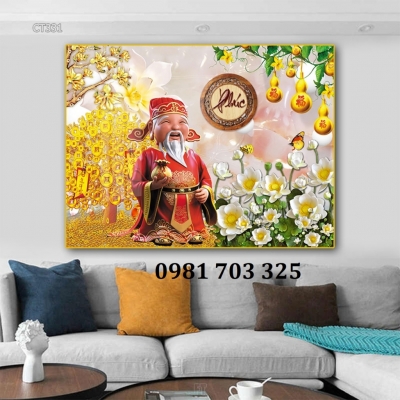 Tranh gạch phật di lặc đẹp
