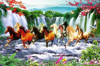 Tranh gạch mã đáo thành công HP2222
