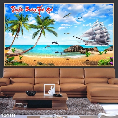 Gạch tranh- Tranh thuận buồm xuôi gió