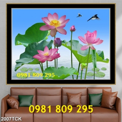 Tranh gạch ,gạch ốp tường hoa sen HD1888