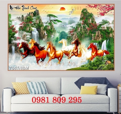 Tranh gạch ngựa 3d