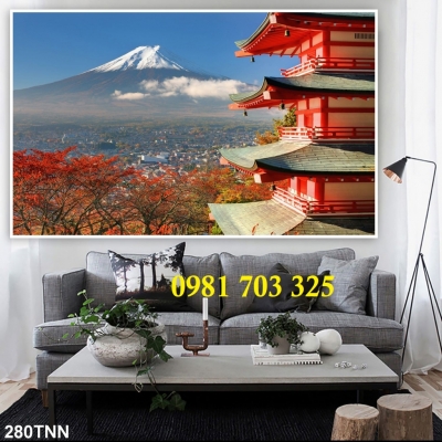 Tranh gạch đẹp trang trí phòng khách