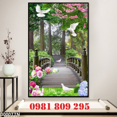 Mẫu gạch 3d thiên nhiên cao cấp