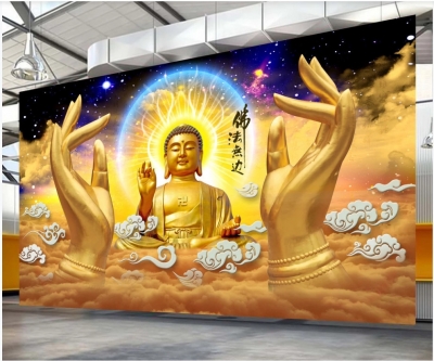 Gạch men đẹp 3D - tranh Phật giáo