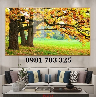 Tranh gạch mùa thu đẹp