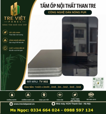 Tấm ốp than tre tráng gương