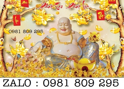 Tranh gạch thần tài , gạch ốp tường phong thủy HN888