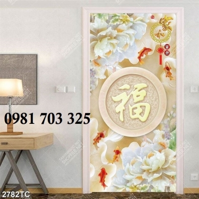 Tranh gạch 3D trang trí phòng khách