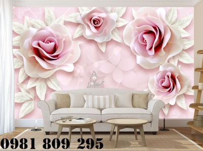 tranh gạch hoa ngọc 3d - gạch 3d