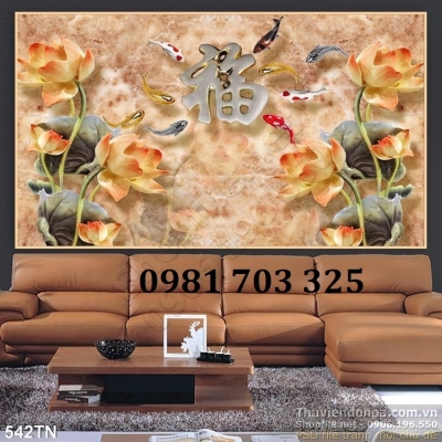 Gạch tranh 3d đẹp tùng hạc