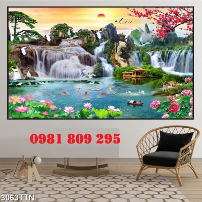 Tranh gạch 3d phong cảnh