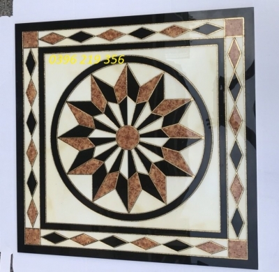 Chiếu ghỉ cầu thang chất liệu gạch men 80x80cm sang trọng