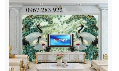 Gạch trang trí chim Hạc