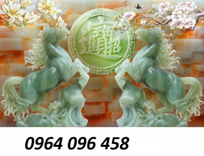 Tranh gạch 3d phong thủy mã đáo thành công - SFC6