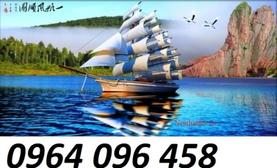 Tranh gạch thuận buồm xuôi gió 3d - CBV633
