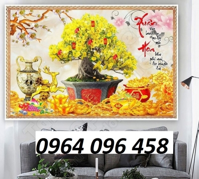 Mẫu tranh gạch 3d cây mai - GFD44