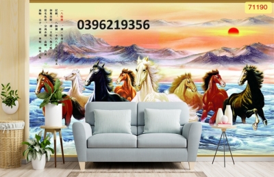 Tranh gạch ngựa mã đáo đẹp