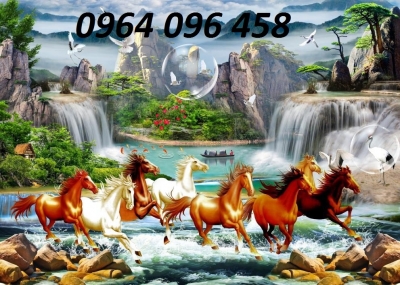 Tranh gạch ốp tường mã đáo thành công 3d - NNXX33