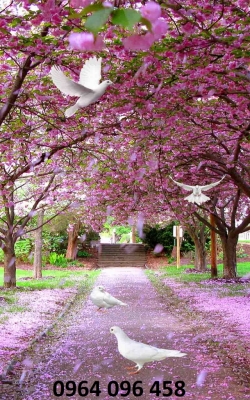 Tranh gạch hoa anh 3d - GCXM544