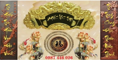 Gạch tranh ban thờ, tranh gạch men tường